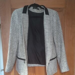 Ivanka Trump Black and Cream Tweed Blazer
